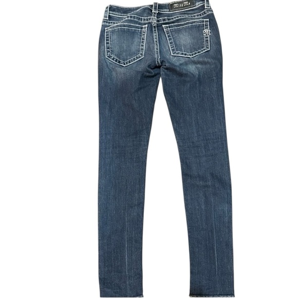 Miss Me Blue Skinny Jeans with Classic Indigo Style Y2K - Picture 2 of 5